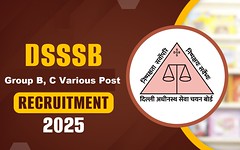 DSSSB Group B and C Various Post Recruitment 2025 Official Notification Banner